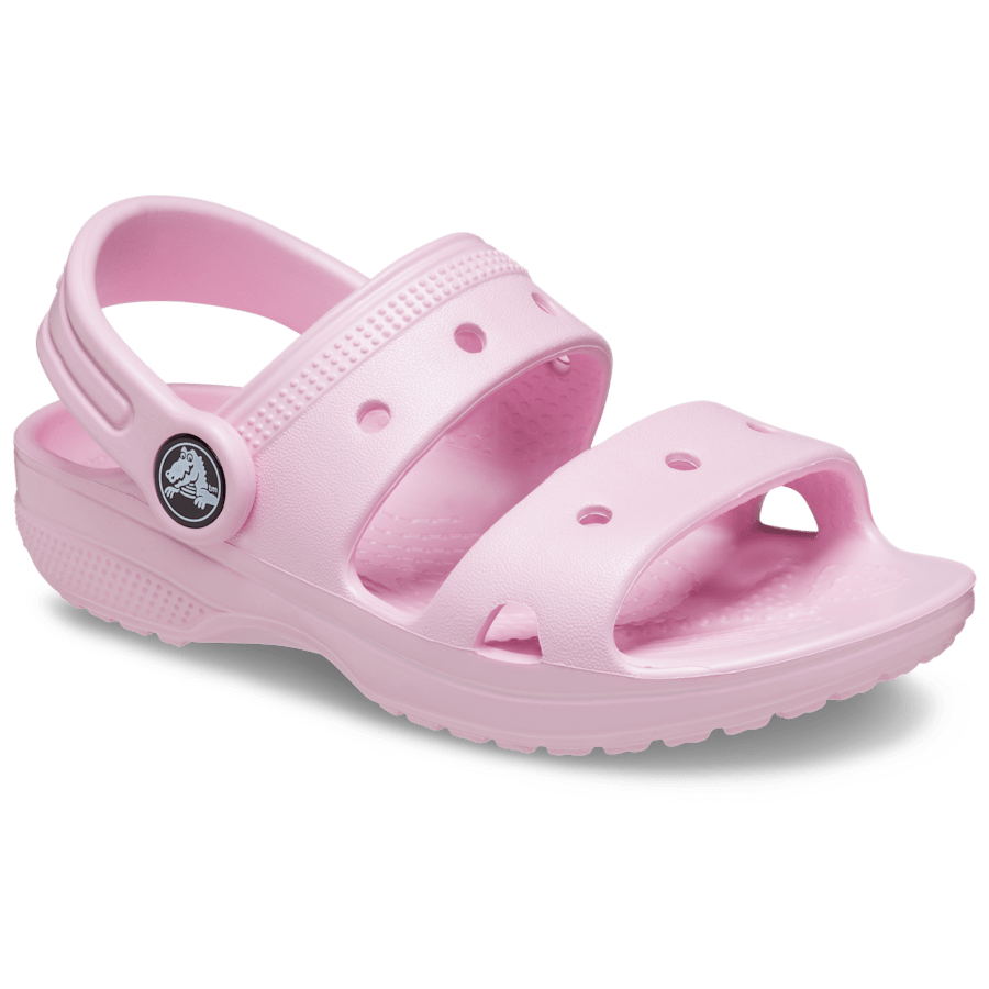 Ballerina Pink Toddler Classic Crocs Sandal - Angle - Crocs