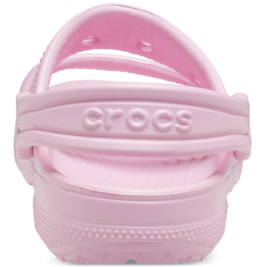 Ballerina Pink Toddler Classic Crocs Sandal - Back - Crocs