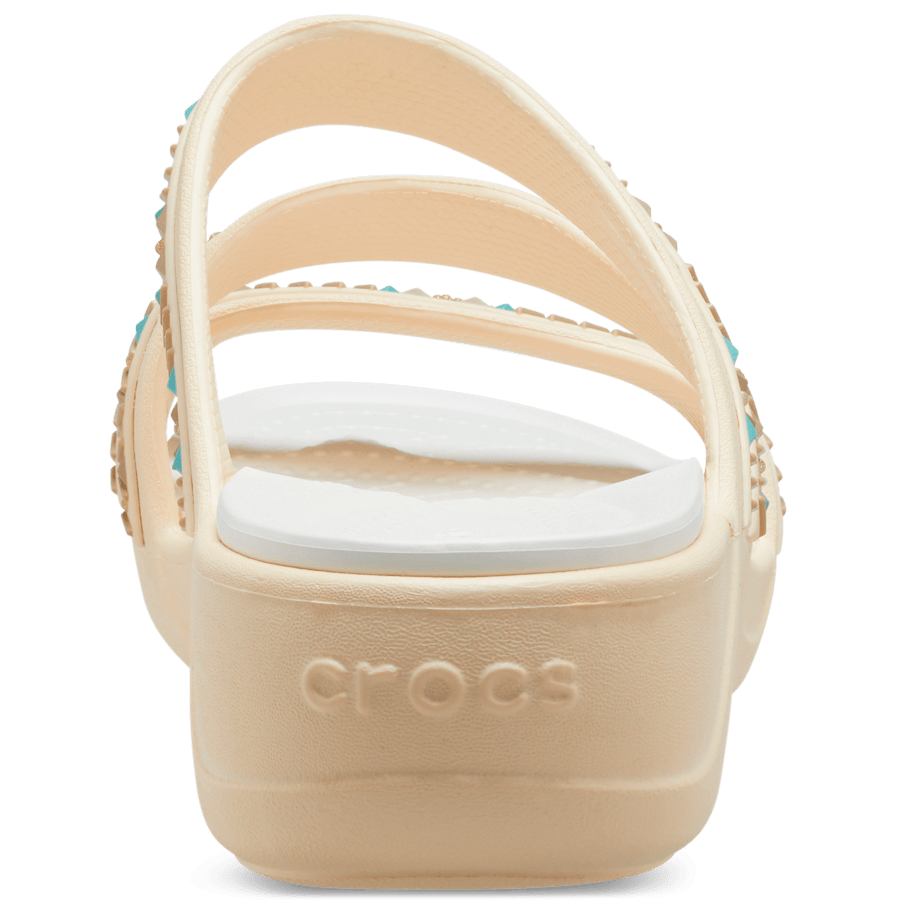 Vanilla Women’s Crocs Monterey II Medallion Strappy Wedge - Zurück - Crocs