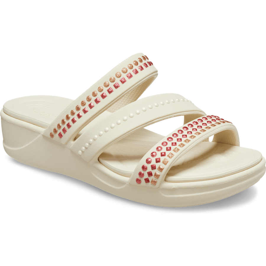 Colour Women’s Crocs Monterey II Medallion Strappy Wedge - Angle - Crocs