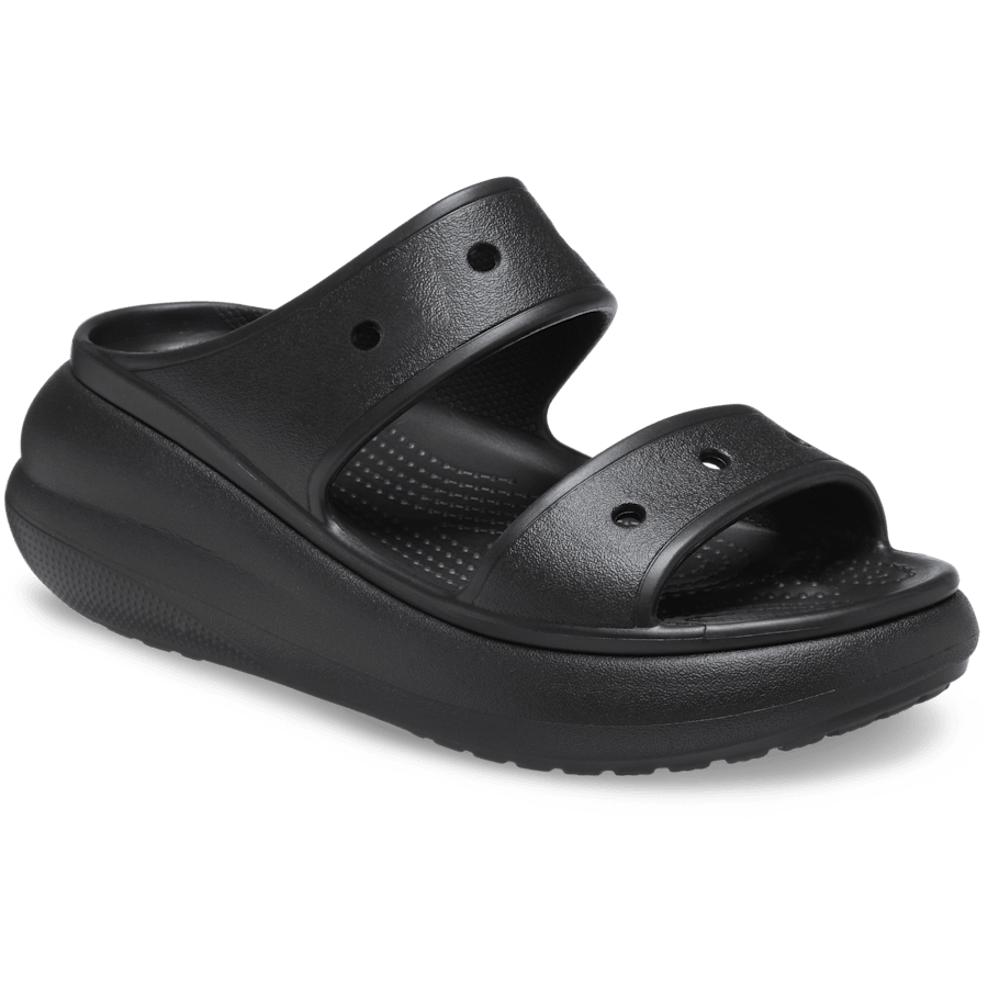 Black Crush Sandal - Angle - Crocs