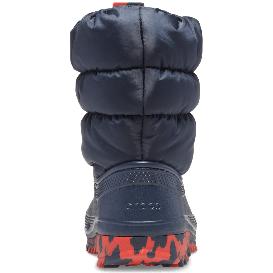 Navy Toddler Classic Neo Puff Boot - Back - Crocs