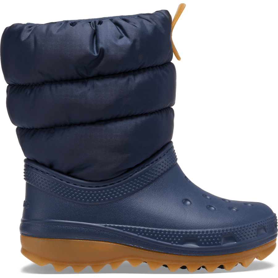 Navy / Gum Toddler Classic Neo Puff Boot - Côté - Crocs