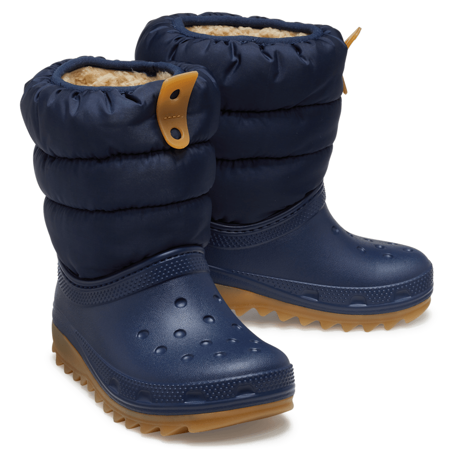 Navy / Gum Toddler Classic Neo Puff Boot - Paire - Crocs
