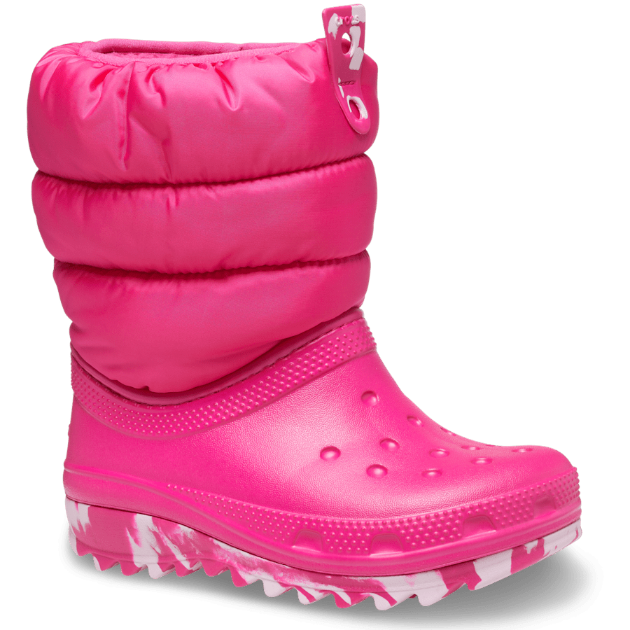 Candy Pink Toddler Classic Neo Puff Boot - Angle - Crocs