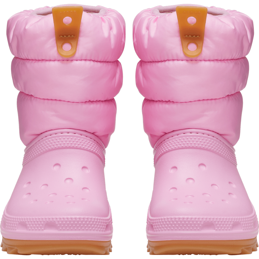 Pink Tweed / Gum Toddler Classic Neo Puff Boot - Pair - Crocs