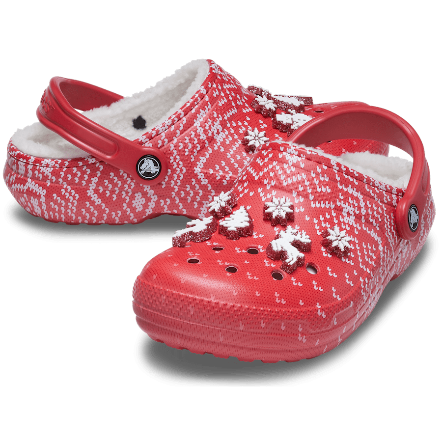Color Classic Lined Holiday Charm Clog - Pair - Crocs