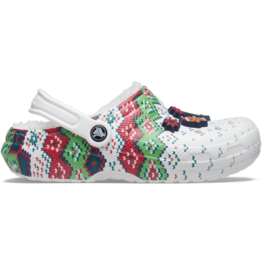 Classic Lined Holiday Charm Clog