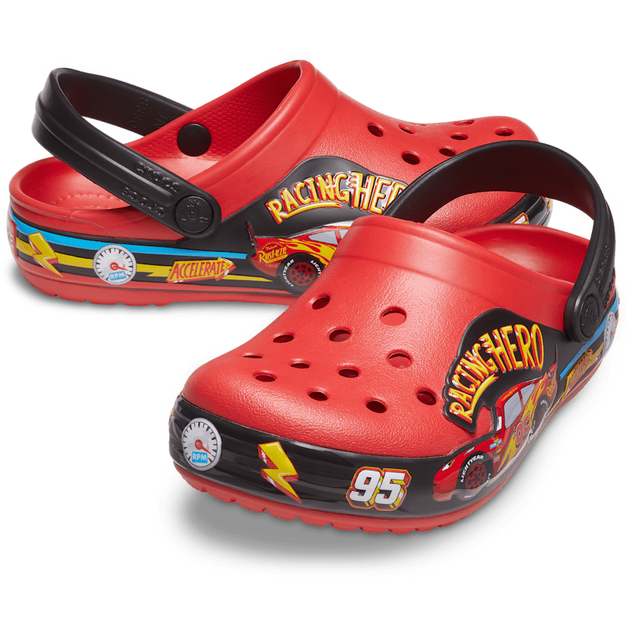 Flame Toddler Fun Lab Disney Pixar Cars Lights Band Clog - Pair - Crocs