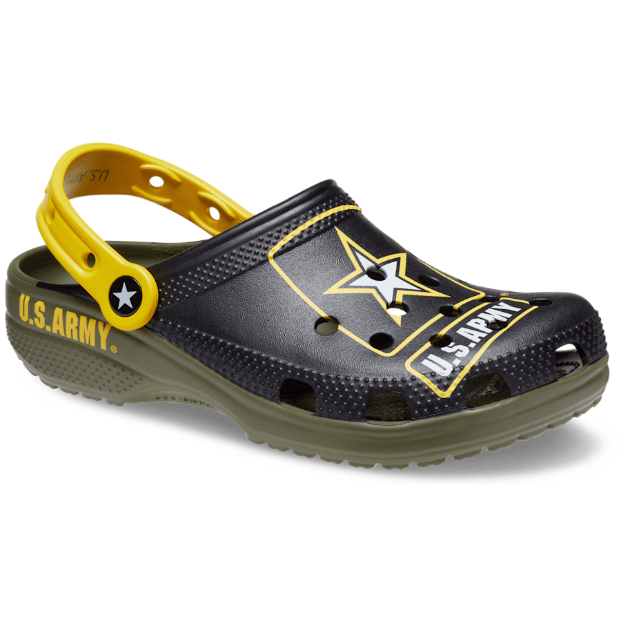 Army Green Classic US Army Clog - Angle - Crocs