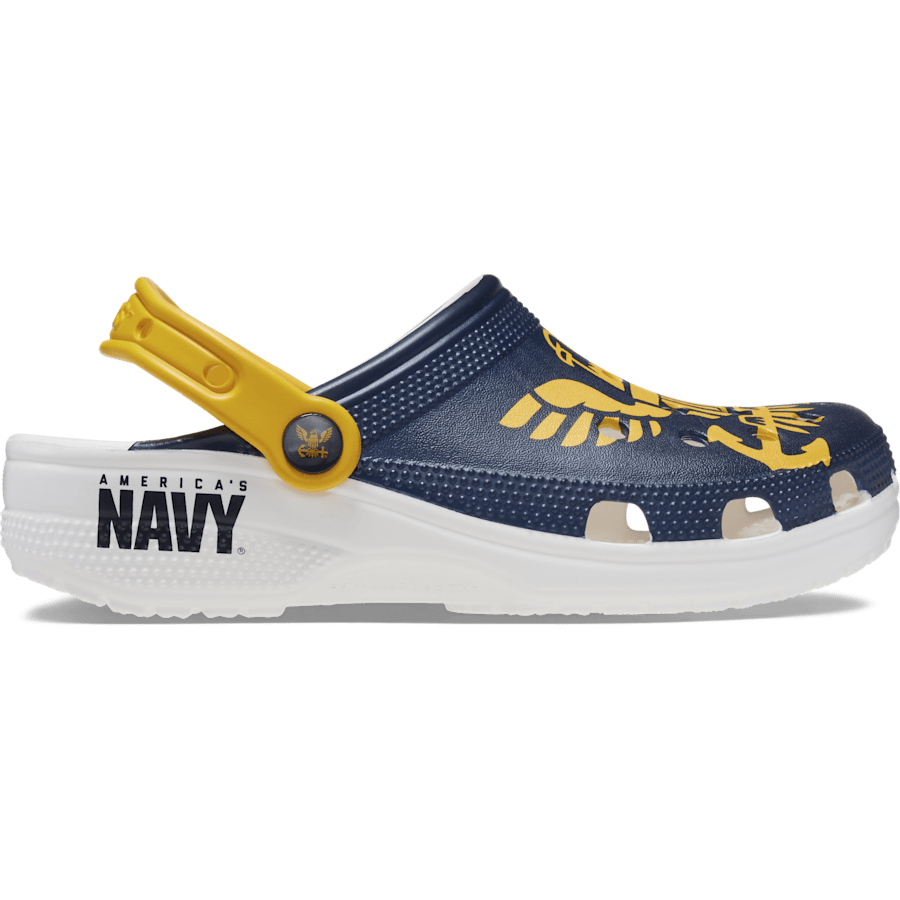 White / Multi Classic US Navy Clog - Top - Crocs