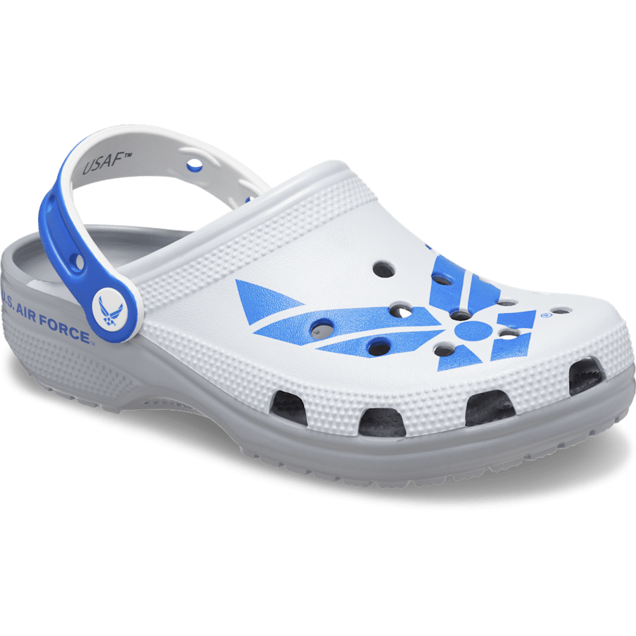 White Classic US Air Force Clog - Angle - Crocs
