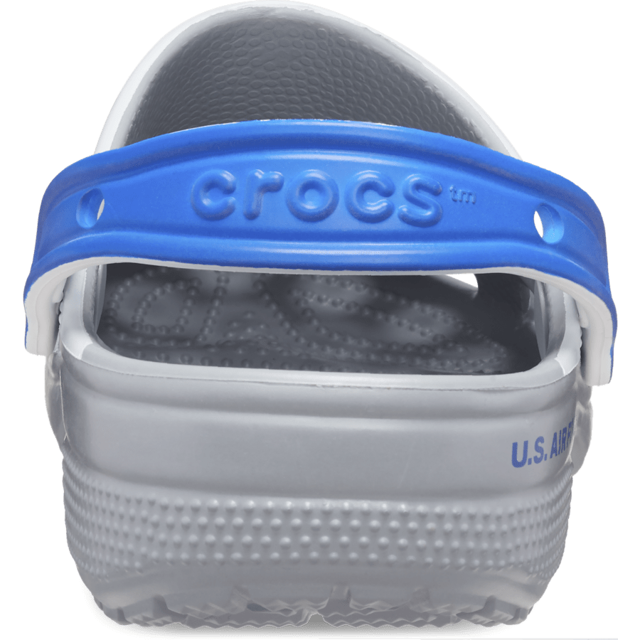 White Classic US Air Force Clog - Back - Crocs