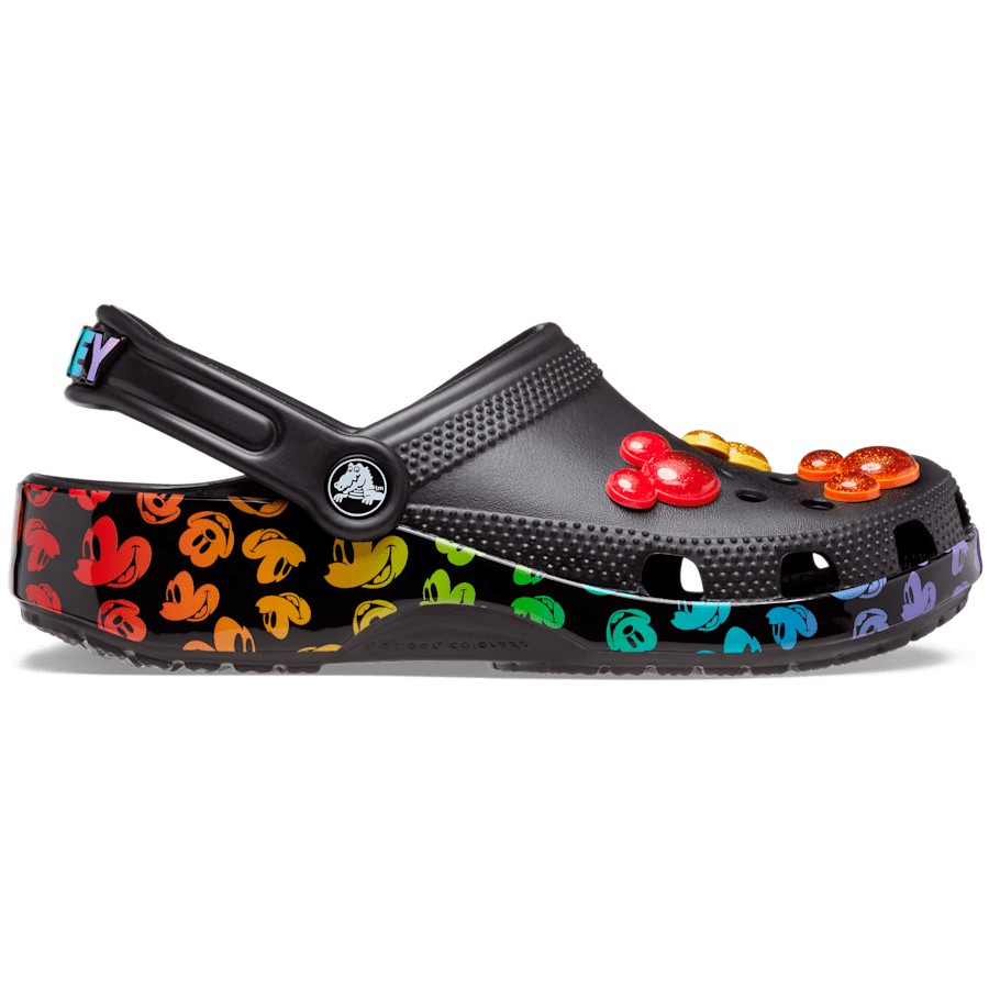 Black / Multi Crocs Classic Disney Clog - Side - Crocs