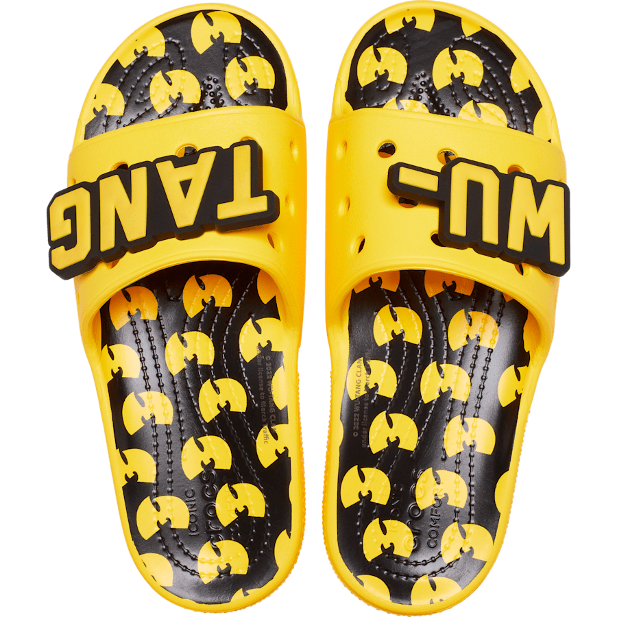 Color ClassicCrocsWuTangClanSlide Yel/Blk - Top - Crocs
