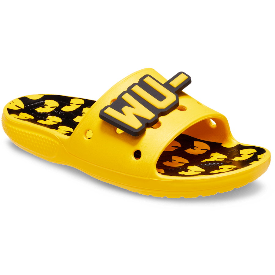 Color ClassicCrocsWuTangClanSlide Yel/Blk - Angle - Crocs