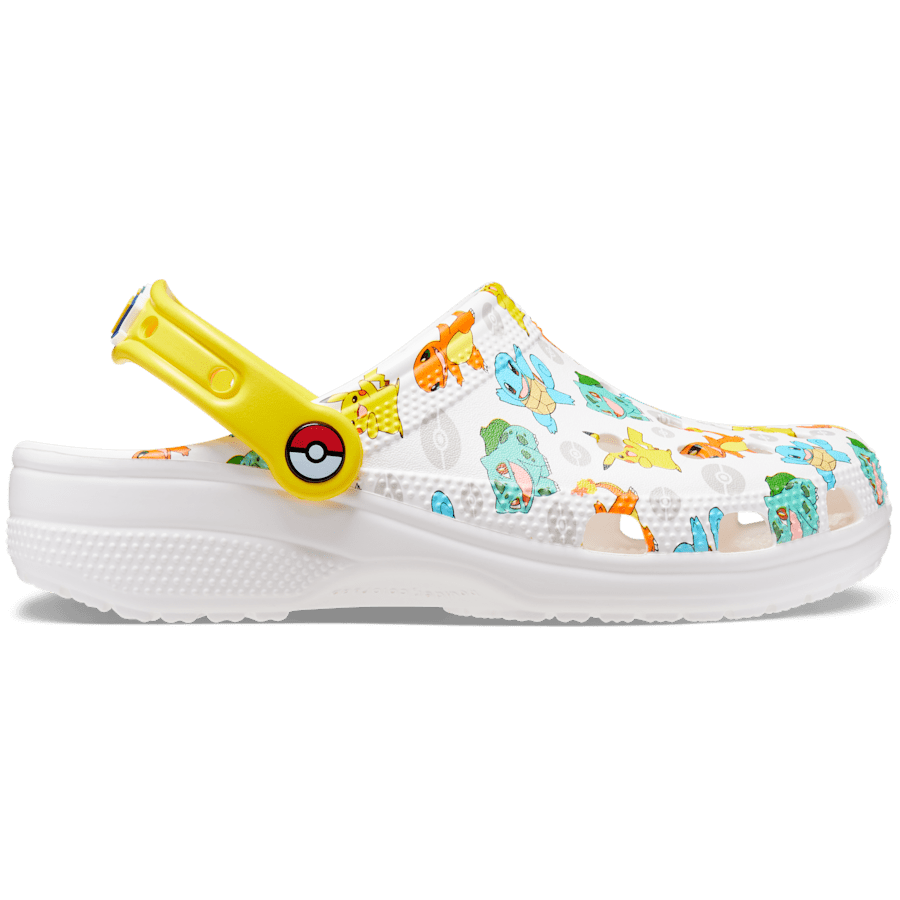 White / Multi Classic Pokemon II Clog - Side - Crocs