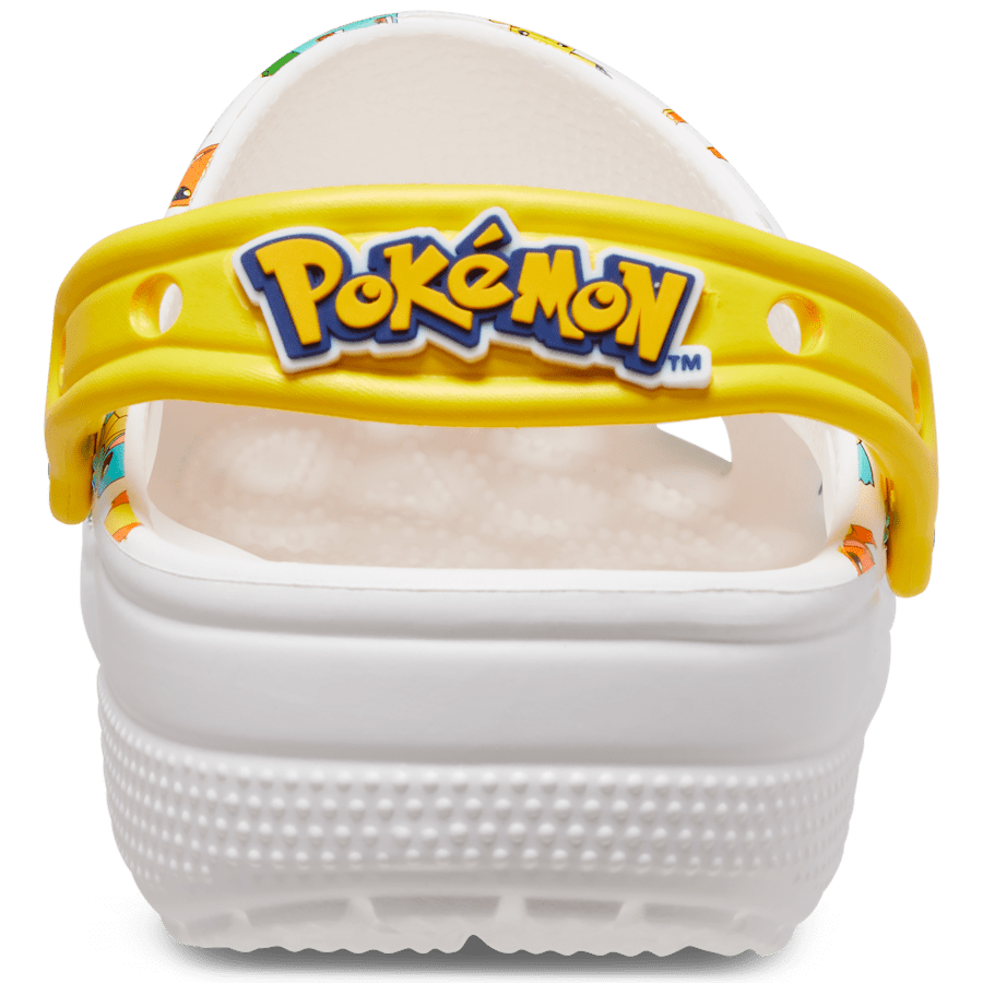 White / Multi Classic Pokemon II Clog - Back - Crocs