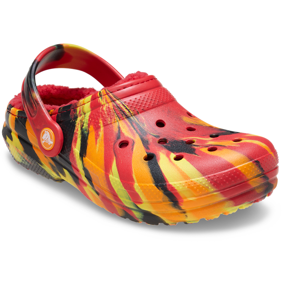 Color Kids' Classic Lined Marbled Clog - Angle - Crocs