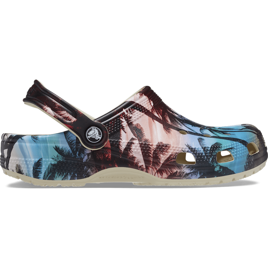 Bone / Multi Classic Retro Resort Clog - Side - Crocs