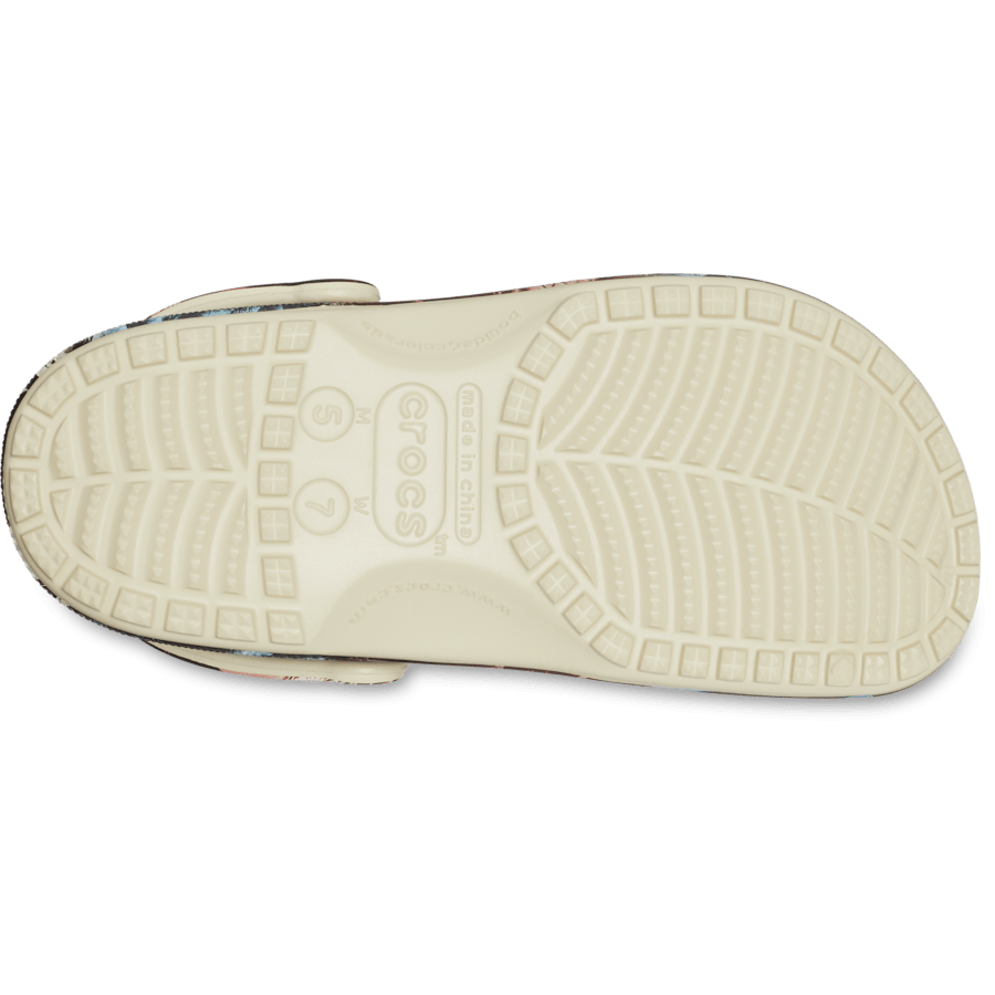 Bone / Multi Classic Retro Resort Clog - Bottom - Crocs