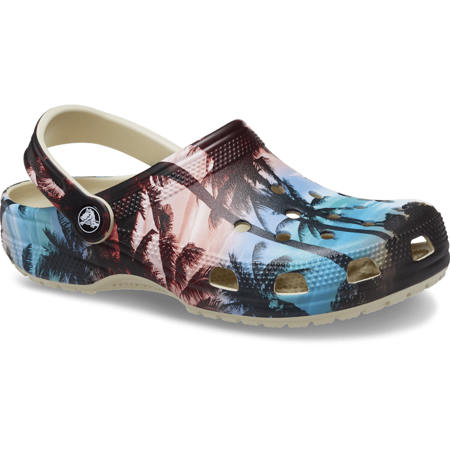 Bone / Multi Classic Retro Resort Clog - Angle - Crocs