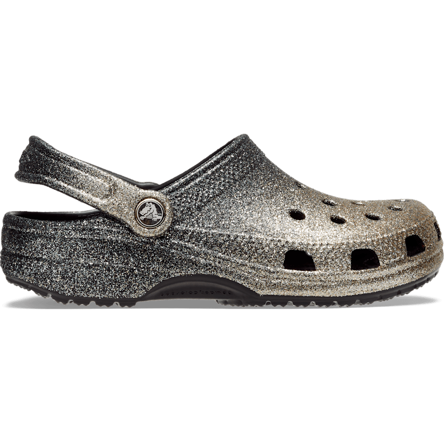 Classic Ombre Glitter Clog Blk/Gold