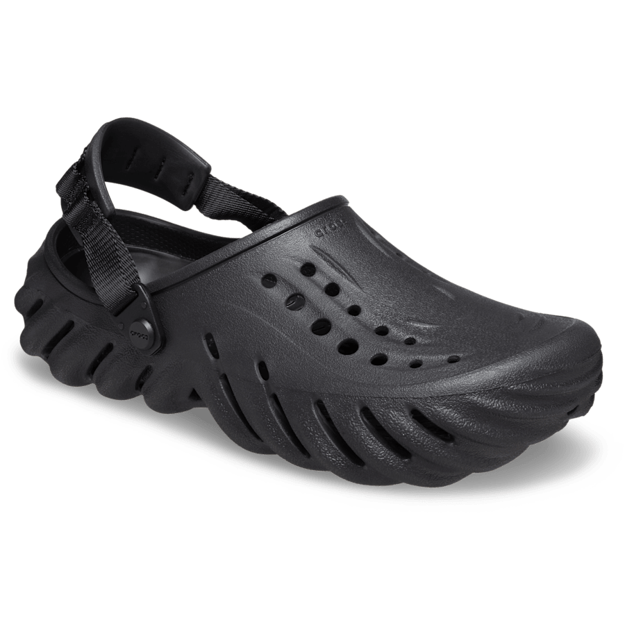 Black Echo Clog - Angle - Crocs
