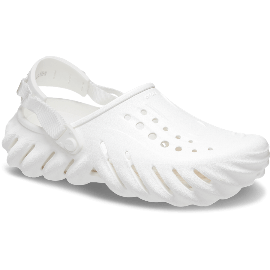 White Echo Clog - Angle - Crocs