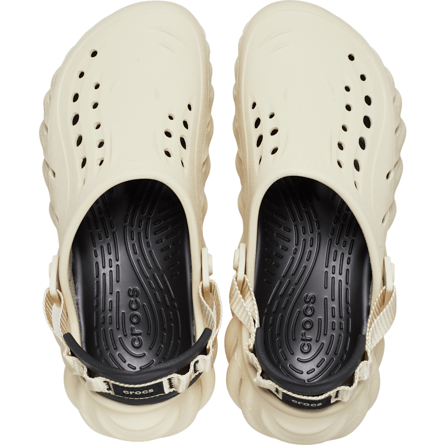 Bone / Black Echo Clog - Top - Crocs