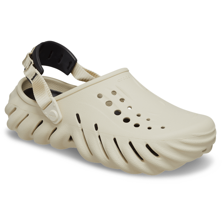 Bone / Black Echo Clog - Angle - Crocs