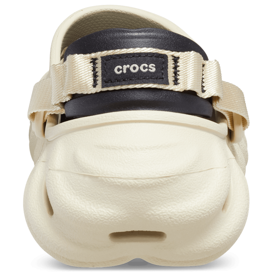 Bone / Black Echo Clog - Back - Crocs