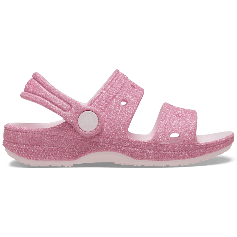Pink Milk Toddler Classic Crocs Glitter Sandal - Side - Crocs