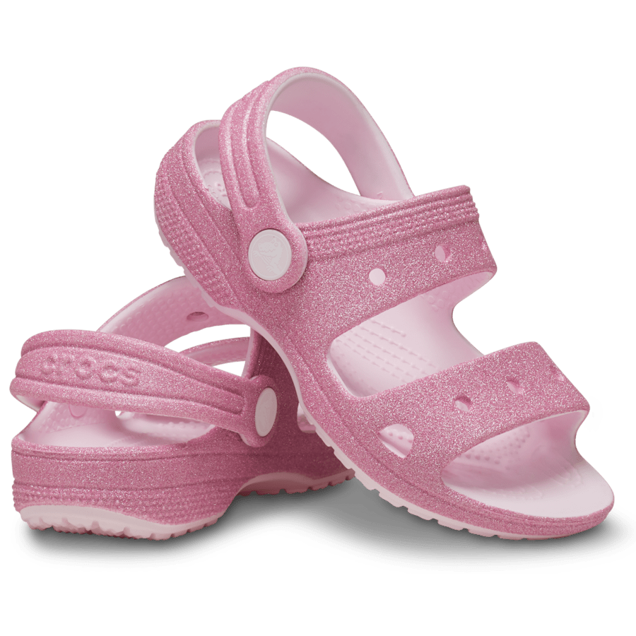 Pink Milk Toddler Classic Crocs Glitter Sandal - Pair - Crocs