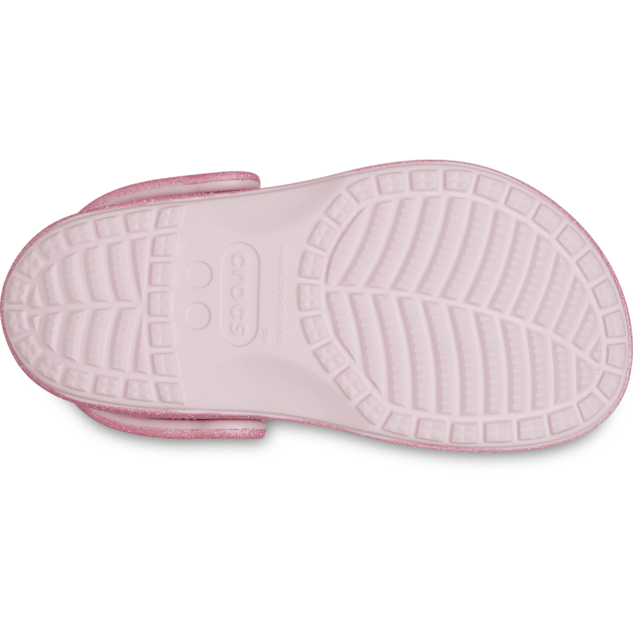Pink Milk Toddler Classic Crocs Glitter Sandal - Bottom - Crocs