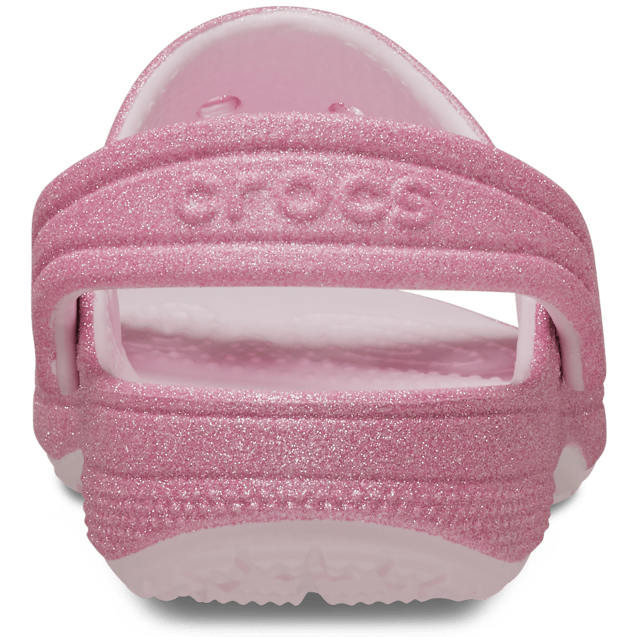 Pink Milk Toddler Classic Crocs Glitter Sandal - Back - Crocs