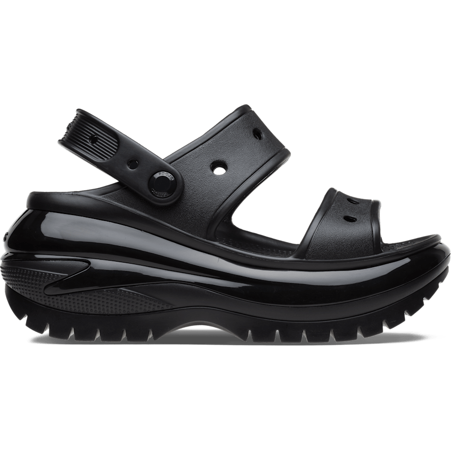 Black Mega Crush Sandal - Side - Crocs