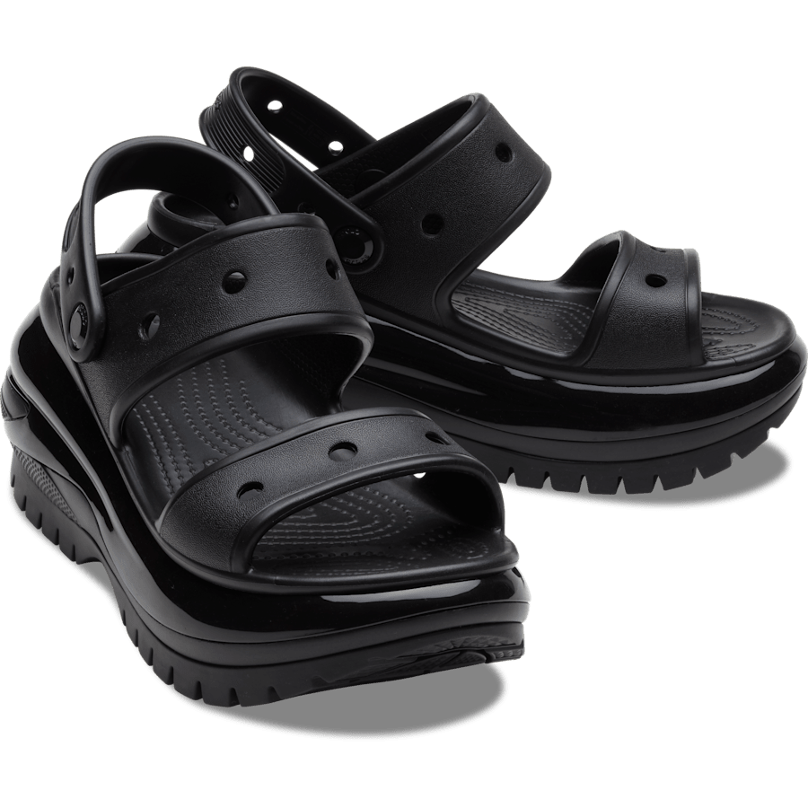 Black Mega Crush Sandal - Pair - Crocs