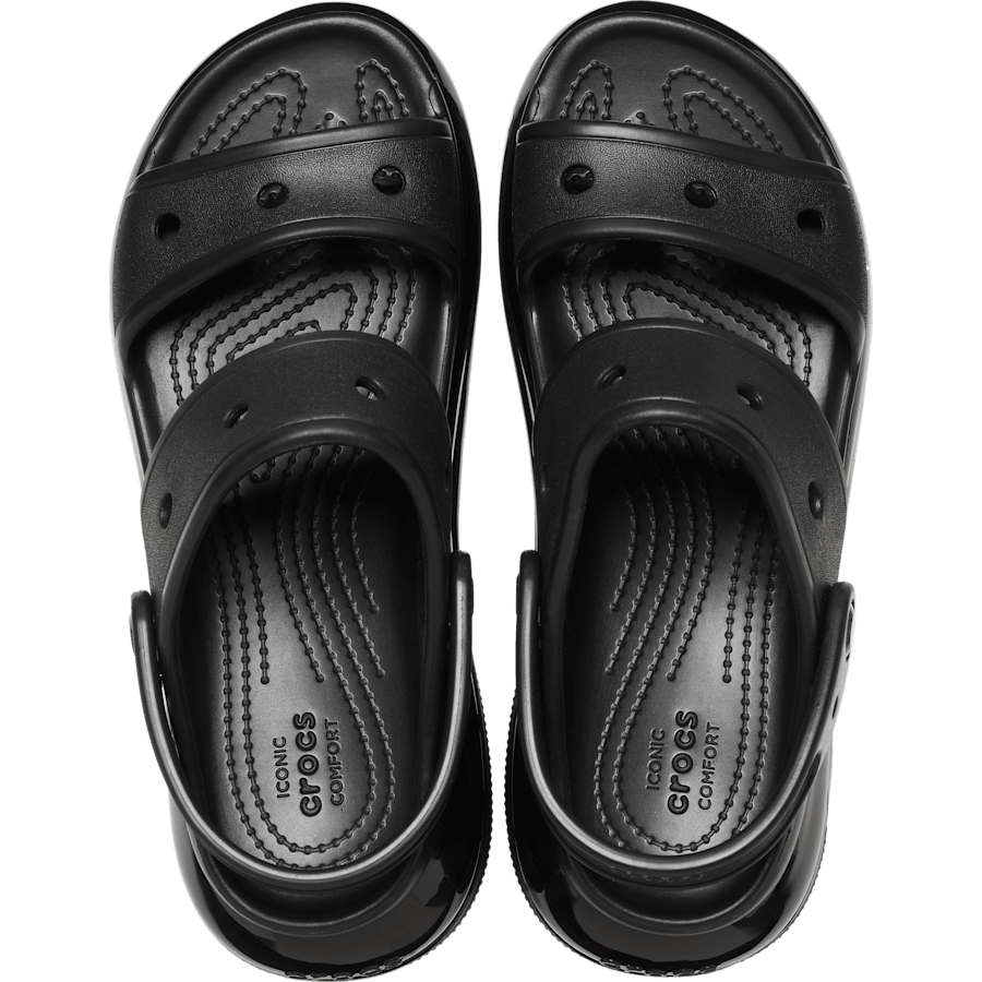 Black Mega Crush Sandal - Top - Crocs