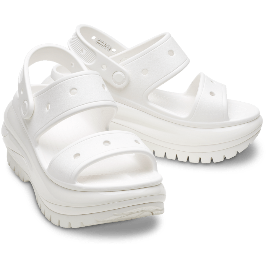 White Mega Crush Sandal - Pair - Crocs