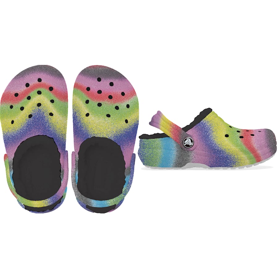 Toddler Classic Lined Spray Dye Clog