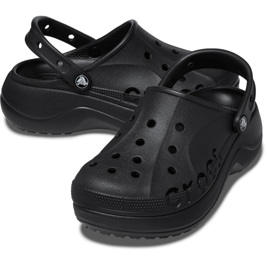 Black Baya Platform Clog - Pair - Crocs