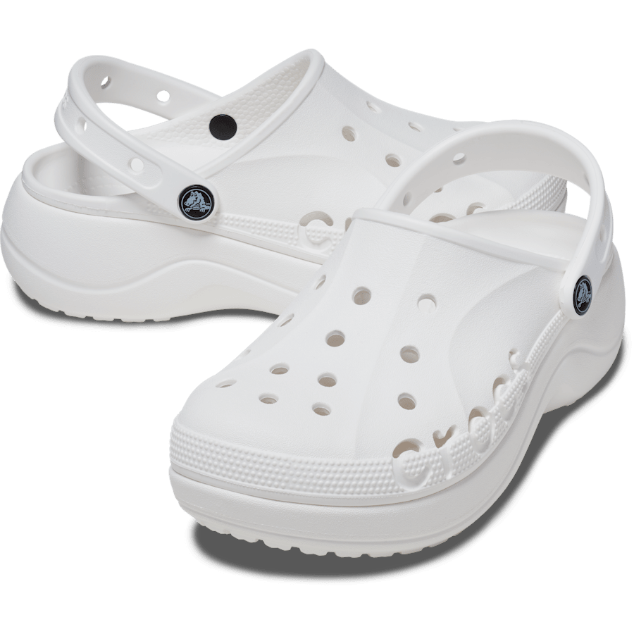 White Baya Platform Clog - Pair - Crocs