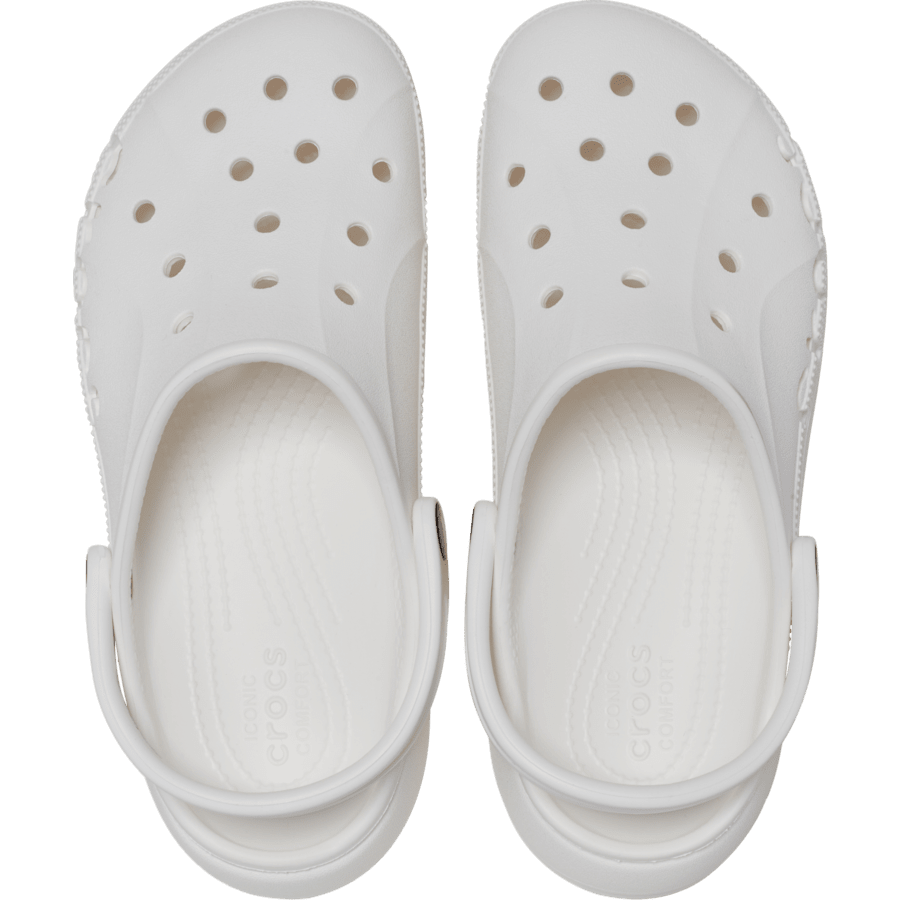 White Baya Platform Clog - Top - Crocs