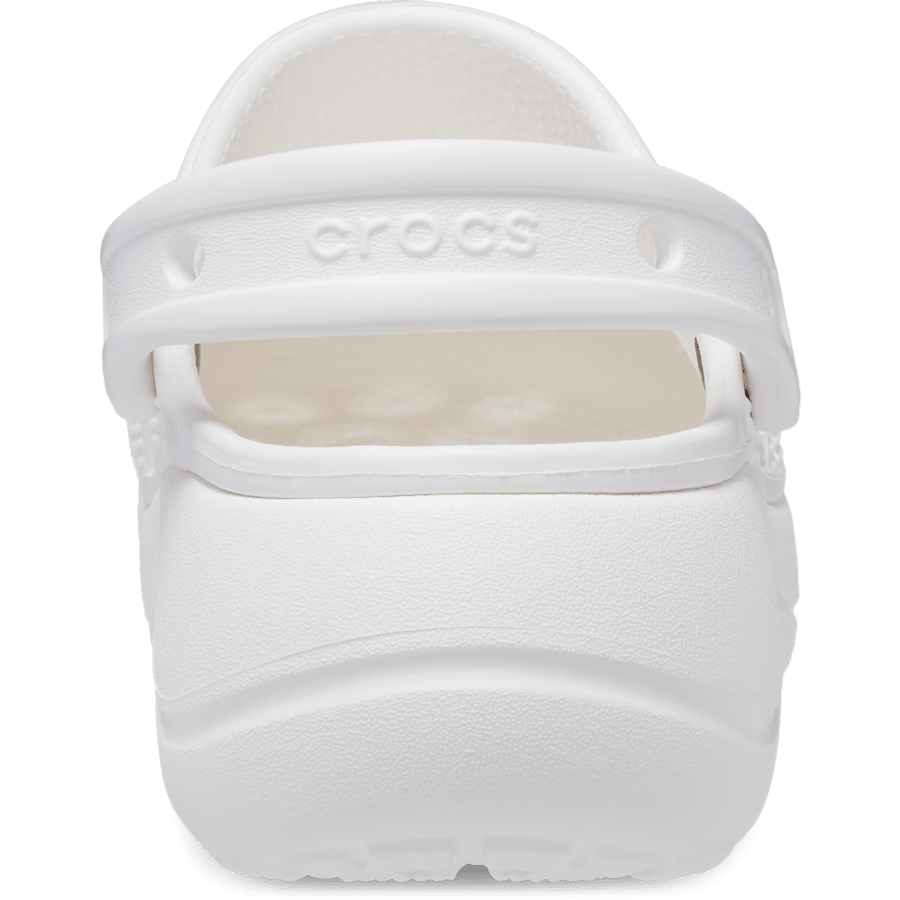 White Baya Platform Clog - Back - Crocs