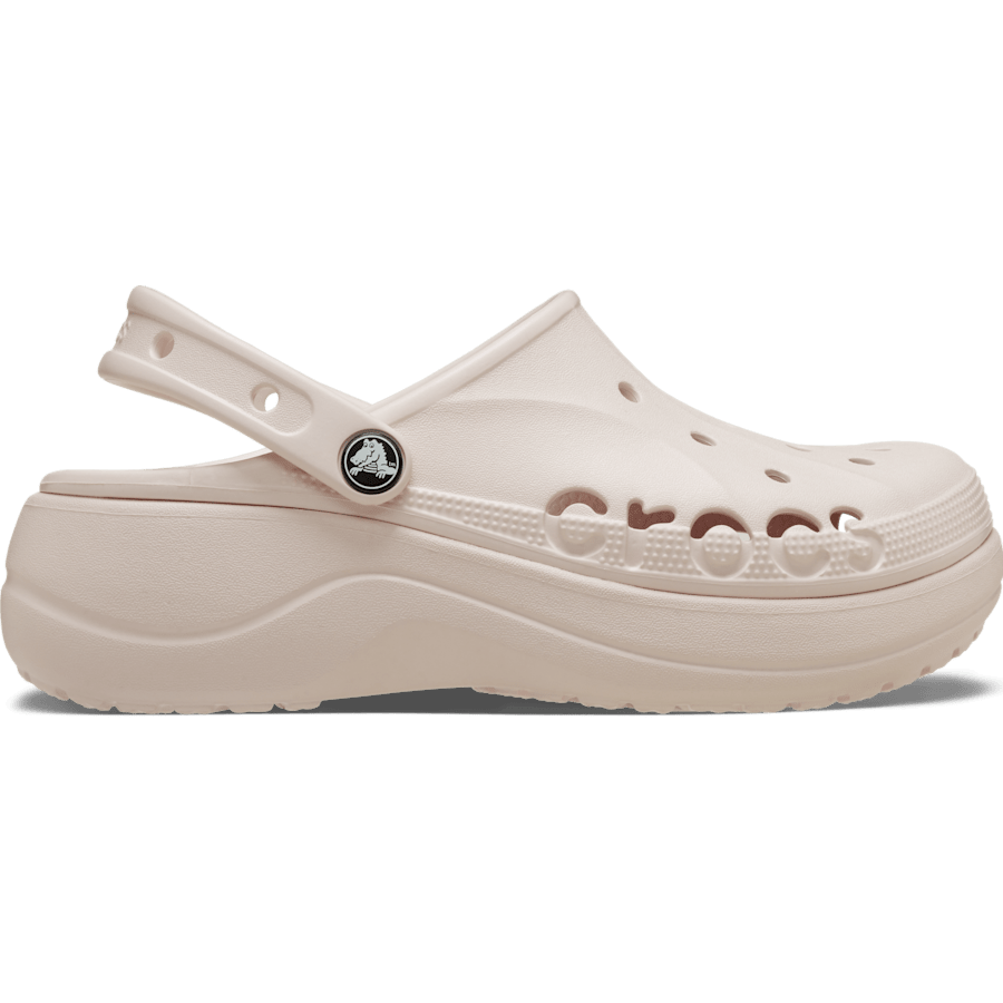 Barely Pink Baya Platform Clog - Side - Crocs