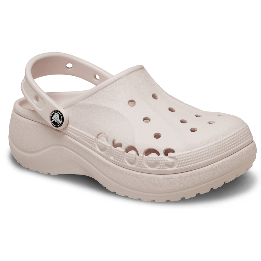 Barely Pink Baya Platform Clog - Angle - Crocs