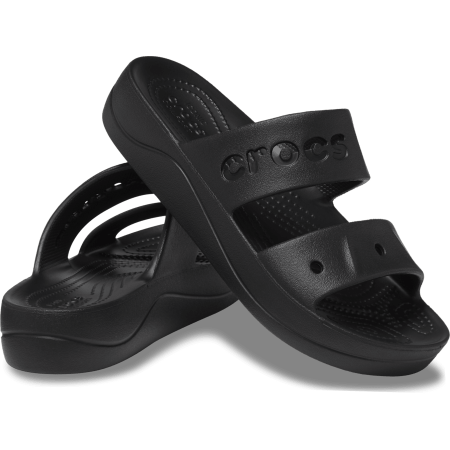 Black Baya Platform Sandal - Pair - Crocs