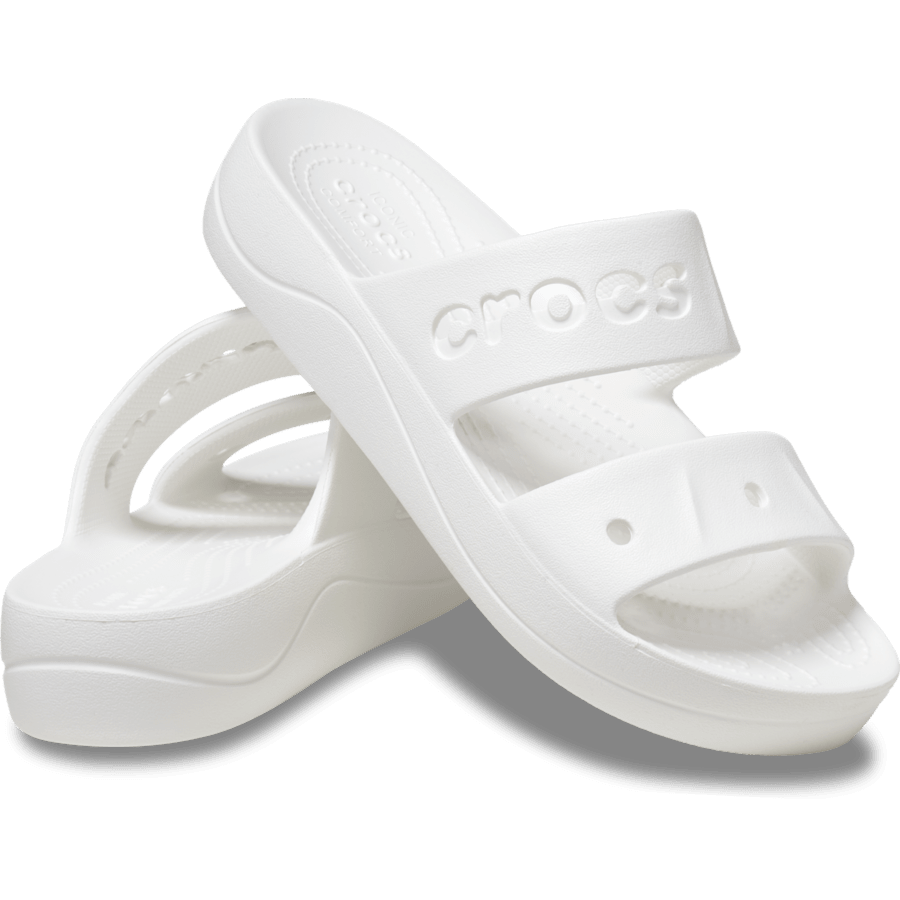 White Baya Platform Sandal - Pair - Crocs