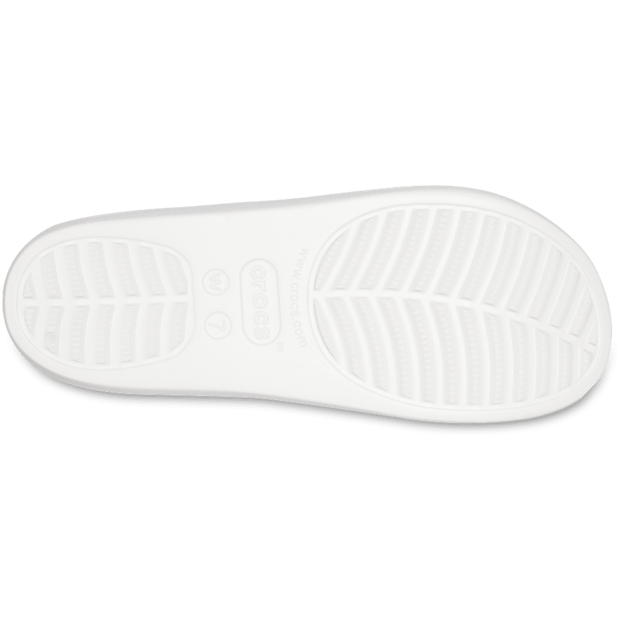 White Baya Platform Sandal - Bottom - Crocs